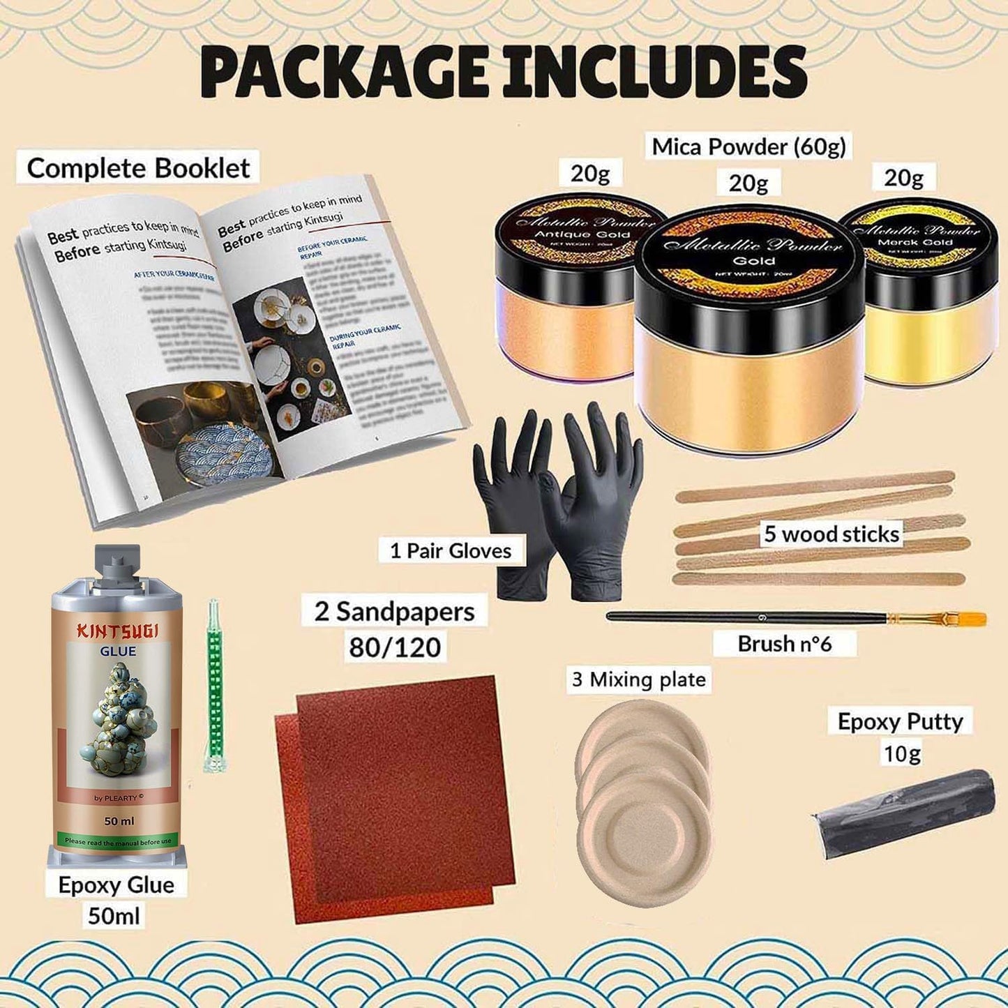 Kintsugi Repair Kit – Traditional Multicolor Edition